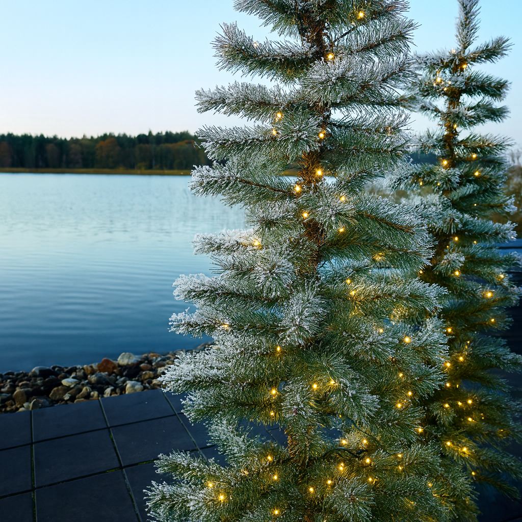 Merry Tannenbaum mit LED-Licht